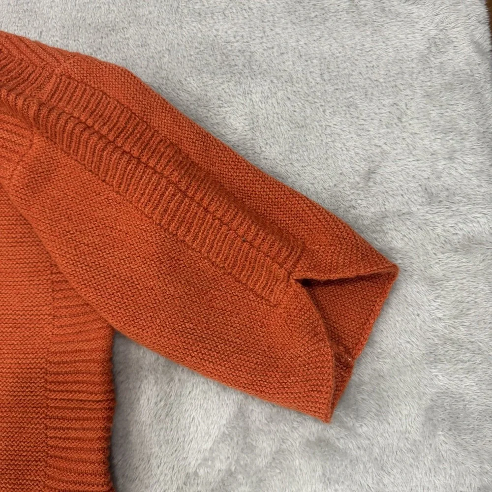 Kerisma Sweater Womens‎ One Size Orange Red Wool Blend Oversized Split Sleeve